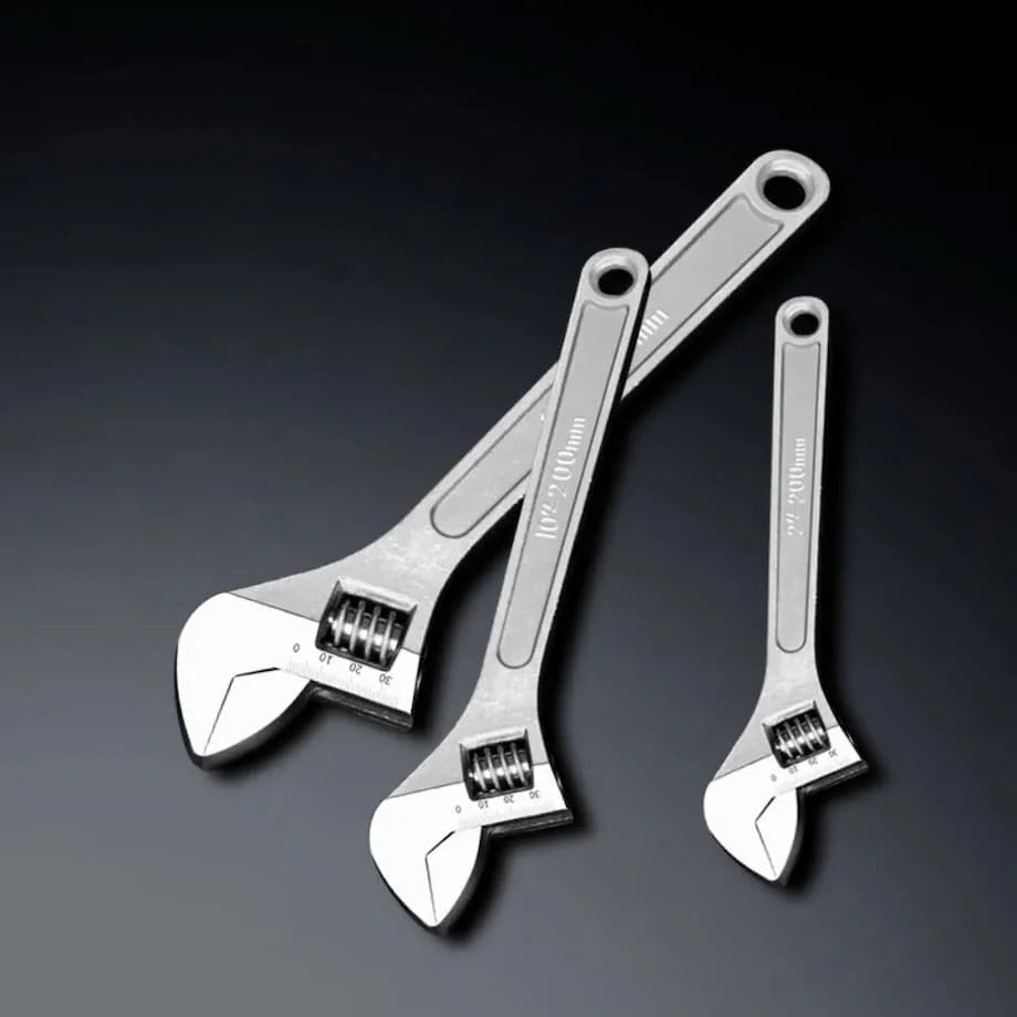 8 Inch 200mm Professional Crv 8 Inch Adjustable Wrench