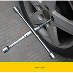 Car Repair Wheel Nut Socket Folding Cross Wrench Spanner Hand Tool Car Repair Tyre Remover Mounting 17 19 21 23mm Hex Socket