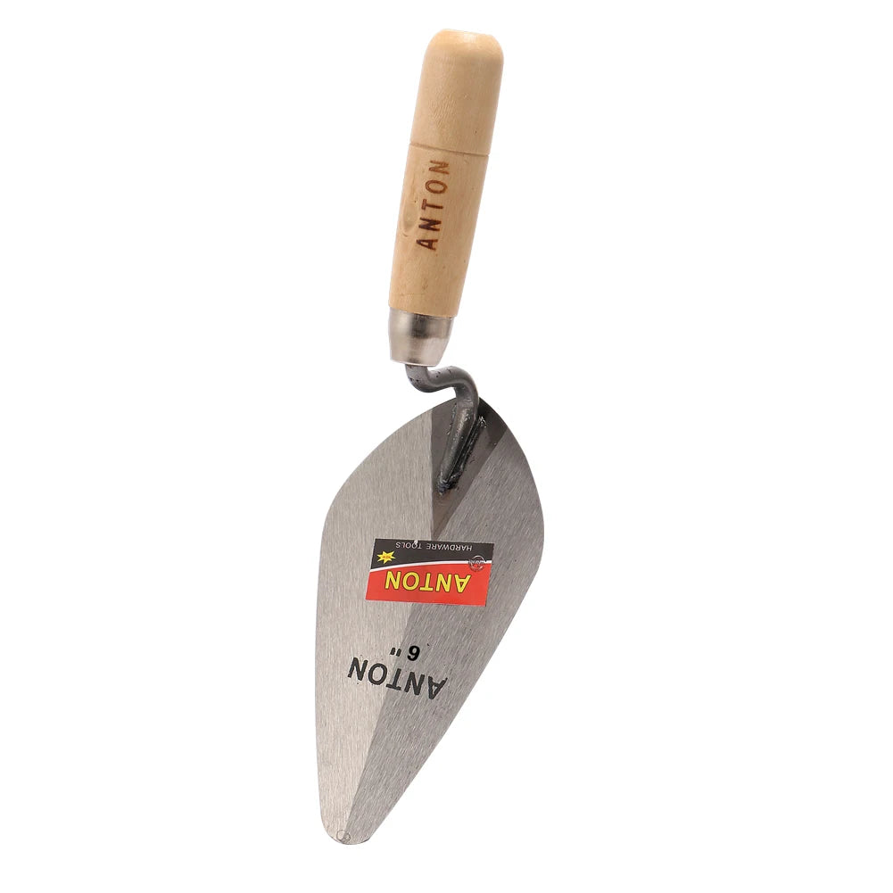 6/7 inch Construction Tools Putty Knife Brick Trowel Laying Carbon Steel Blade Pointing Plaster Tool Carbon Steel For Tiling