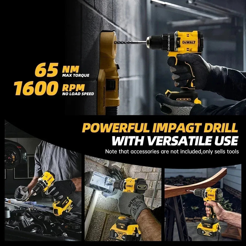 DEWALT DCD805 20V MAX Brushless Cordless Impact Drill Electric Screwdriver Multi-Function Hand Drill Tool