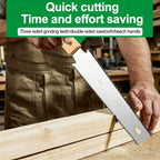 Japanese Style Hand Saw Single/Double Sided Fine Tooth Wood Saw SK5 Steel Flexible Hand Saw Garden Hand Tool for Woodworking