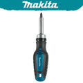 Makita D-58833 Ratchet Magnetic Screwdriver Bit Replaceable Positive Negative Non-slip Multifunctional Easy Carry Hand Tools