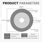 105mm Turbo Diamond Saw Blade Disc Porcelain Tile Ceramic Granite Marble Cutting Blades For Angle Grinder Diamond Saw Blade