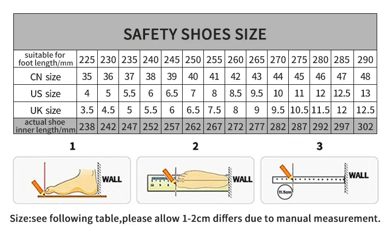 Outdoor Men Work Boots Safety Shoes Anti-puncture Safety Boot Work Steel Toe Shoes Indestructible Desert Combat Boots Protective