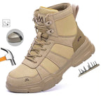 Indestructible Security Protective Boots Men Comfortable Breathable Construction Working Boots Anti-Puncture Work Safety Shoes