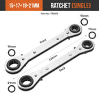 Hi-Spec  4-in-1 Ratchet Wrench 4 Head Sizes Adjustable Socket Wrench Flexible Telescopic Wrench Spanner Hand Tools Wrenches