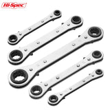 Hi-Spec  4-in-1 Ratchet Wrench 4 Head Sizes Adjustable Socket Wrench Flexible Telescopic Wrench Spanner Hand Tools Wrenches