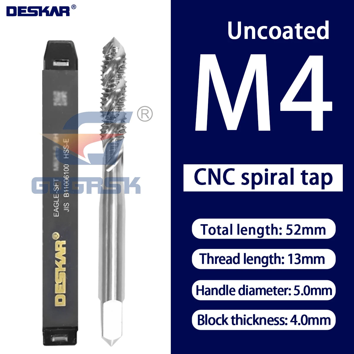 DESKAR Numerical Control Straight Groove Anti-seismic With Screw Tip Tap M3/M4/M5/M6/M8/M10/M12 Anti Shake Drill Bit at The Tips