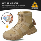 Indestructible Security Protective Boots Men Comfortable Breathable Construction Working Boots Anti-Puncture Work Safety Shoes