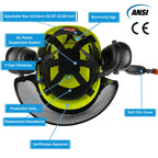CE Forestry Safety Helmet 3 in 1 Chainsaw Hard Hat Mesh Face Shield Ear Muffs for Arborist Logging Gardening Work Protective Cap