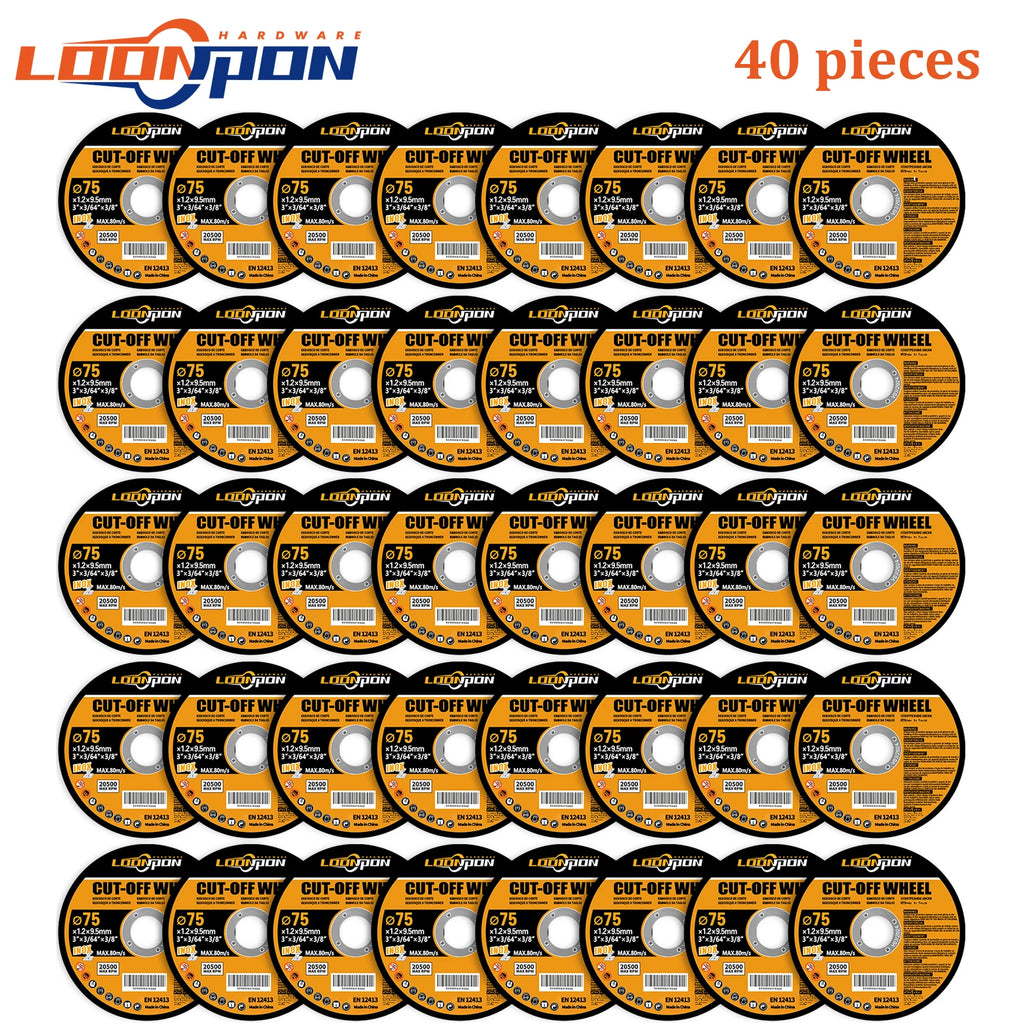 5-50PC 75mm Resin Cutting Disc Grinding Metal Wheel Cut Off Blade for Angle Grinder Metal & Stainless Cutting