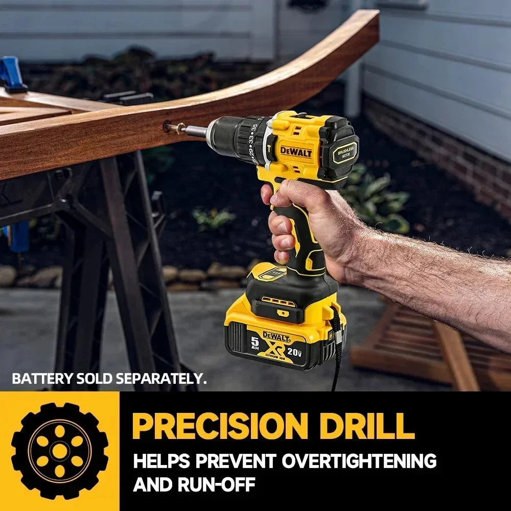 DEWALT DCD805 20V MAX Brushless Cordless Impact Drill Electric Screwdriver Multi-Function Hand Drill Tool
