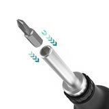 Makita D-58833 Ratchet Magnetic Screwdriver Bit Replaceable Positive Negative Non-slip Multifunctional Easy Carry Hand Tools