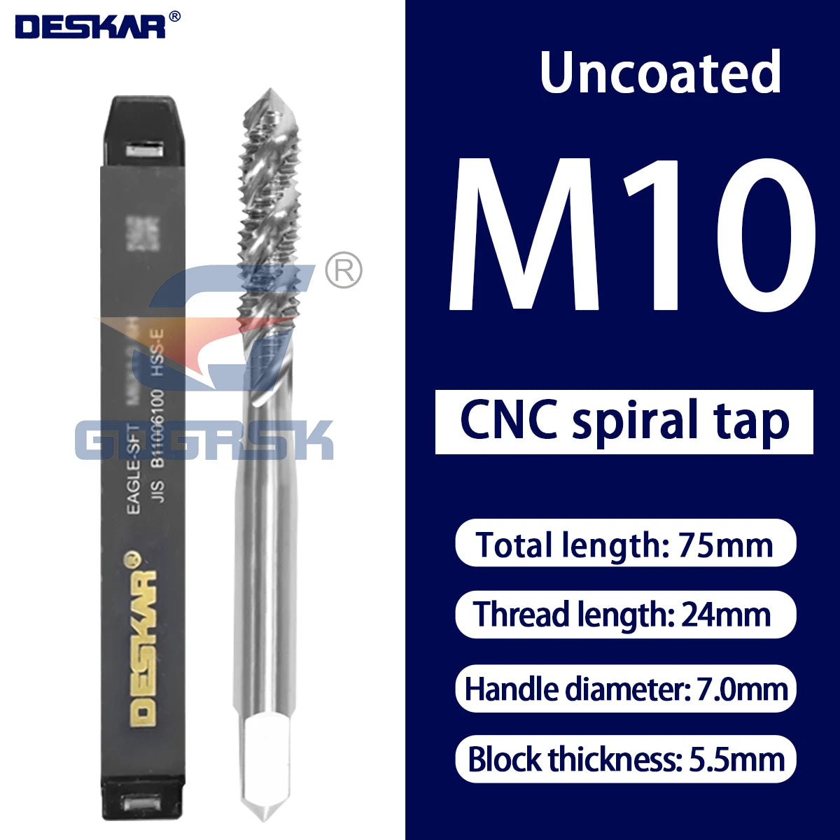DESKAR Numerical Control Straight Groove Anti-seismic With Screw Tip Tap M3/M4/M5/M6/M8/M10/M12 Anti Shake Drill Bit at The Tips