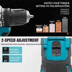 Makita DDF487 18V Brushless Electric Drill Impact Tool for Decoration Teams Professional Power Tools