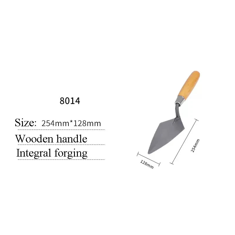 5/6/10/11/12 Inch Putty Knife Brick Trowel Laying Carbon Steel Blade Pointing Plaster Tool Carbon Steel