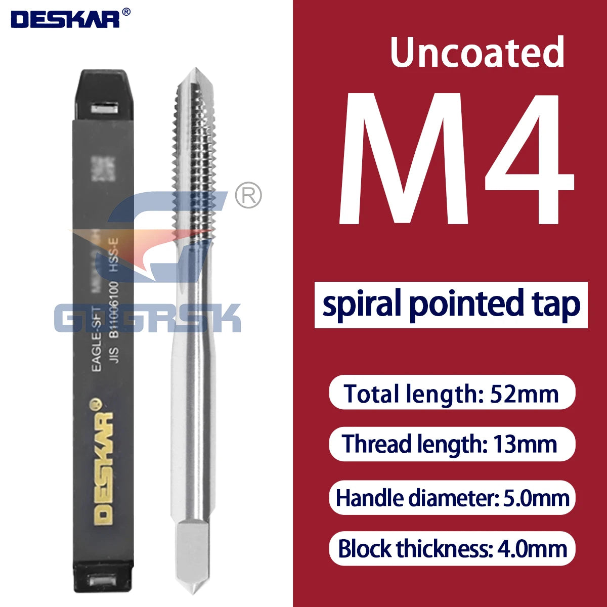 DESKAR Numerical Control Straight Groove Anti-seismic With Screw Tip Tap M3/M4/M5/M6/M8/M10/M12 Anti Shake Drill Bit at The Tips