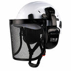 CE Forestry Safety Helmet 3 in 1 Chainsaw Hard Hat Mesh Face Shield Ear Muffs for Arborist Logging Gardening Work Protective Cap