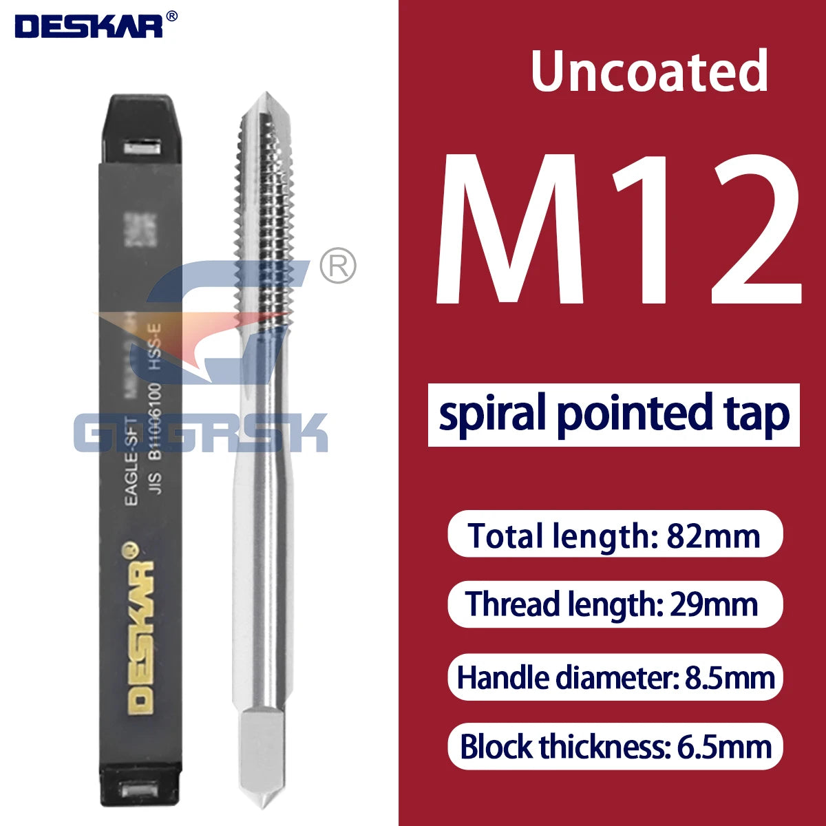 DESKAR Numerical Control Straight Groove Anti-seismic With Screw Tip Tap M3/M4/M5/M6/M8/M10/M12 Anti Shake Drill Bit at The Tips