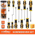 HORUSDY 11-Piece Magnetic Screwdriver Set Phillips Flat Head Tip with Magnetizer