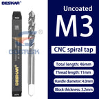 DESKAR Numerical Control Straight Groove Anti-seismic With Screw Tip Tap M3/M4/M5/M6/M8/M10/M12 Anti Shake Drill Bit at The Tips
