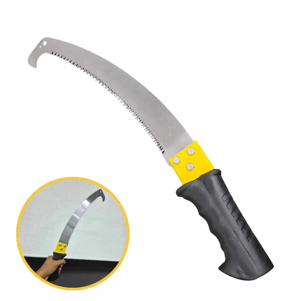 Pruning Saw Branches With Curved Saw 53cm Steel