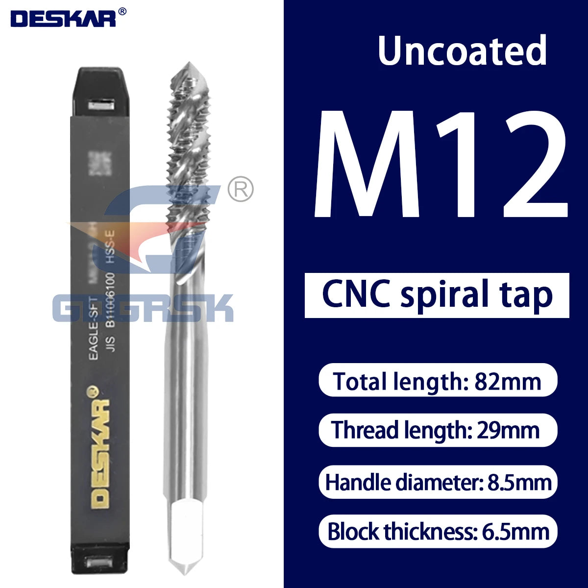 DESKAR Numerical Control Straight Groove Anti-seismic With Screw Tip Tap M3/M4/M5/M6/M8/M10/M12 Anti Shake Drill Bit at The Tips