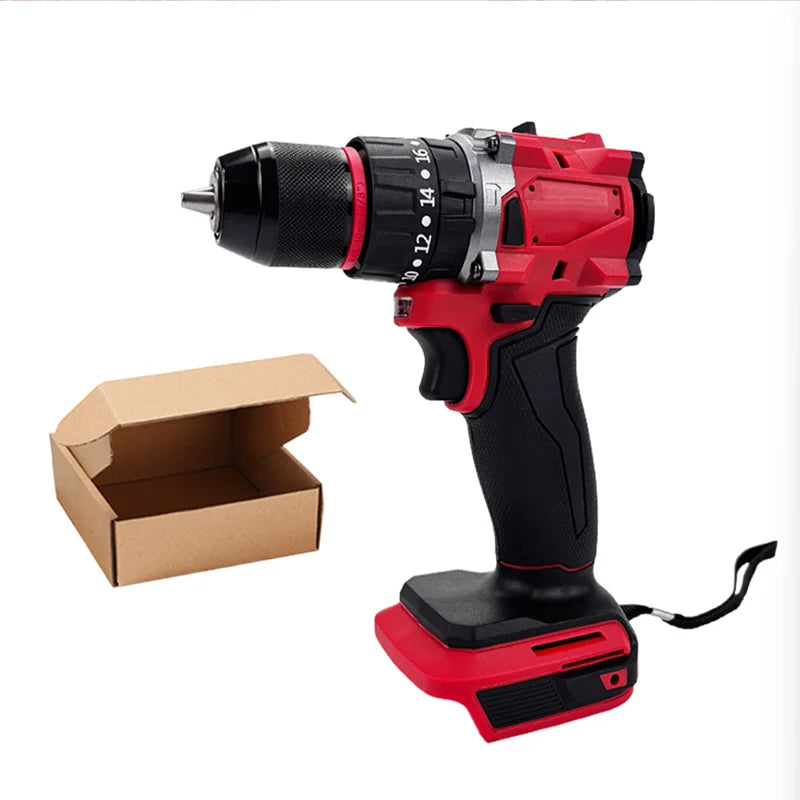 For Milwaukee 18V Battery Brushless Electric Drill 20+3 Torque Cordless Impact Drill Hammer Multifunctional Power Tools