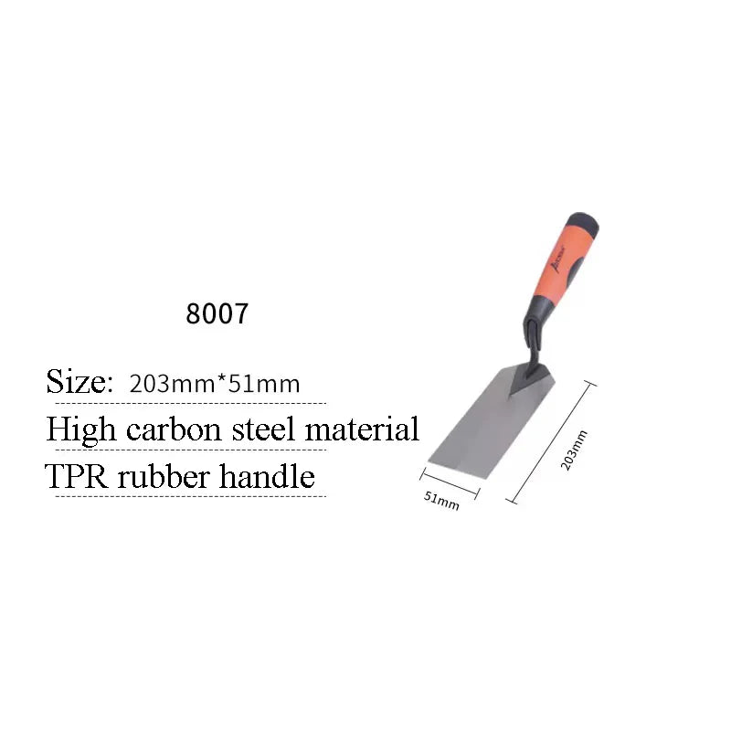 5/6/10/11/12 Inch Putty Knife Brick Trowel Laying Carbon Steel Blade Pointing Plaster Tool Carbon Steel