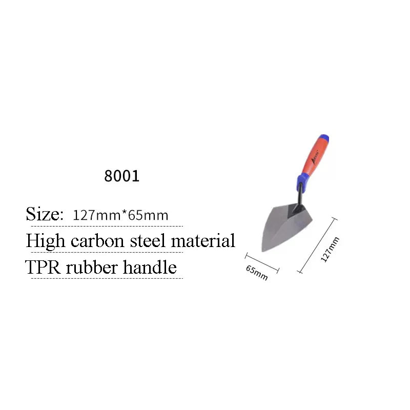 5/6/10/11/12 Inch Putty Knife Brick Trowel Laying Carbon Steel Blade Pointing Plaster Tool Carbon Steel