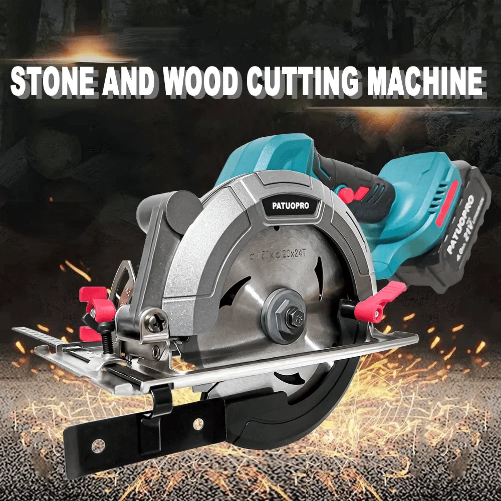 150mm Brushless Electric Circular Saw 6Inch Cordless Handheld Adjustable Electric Saw Wood Cutter Machine For Makita 18V Battery
