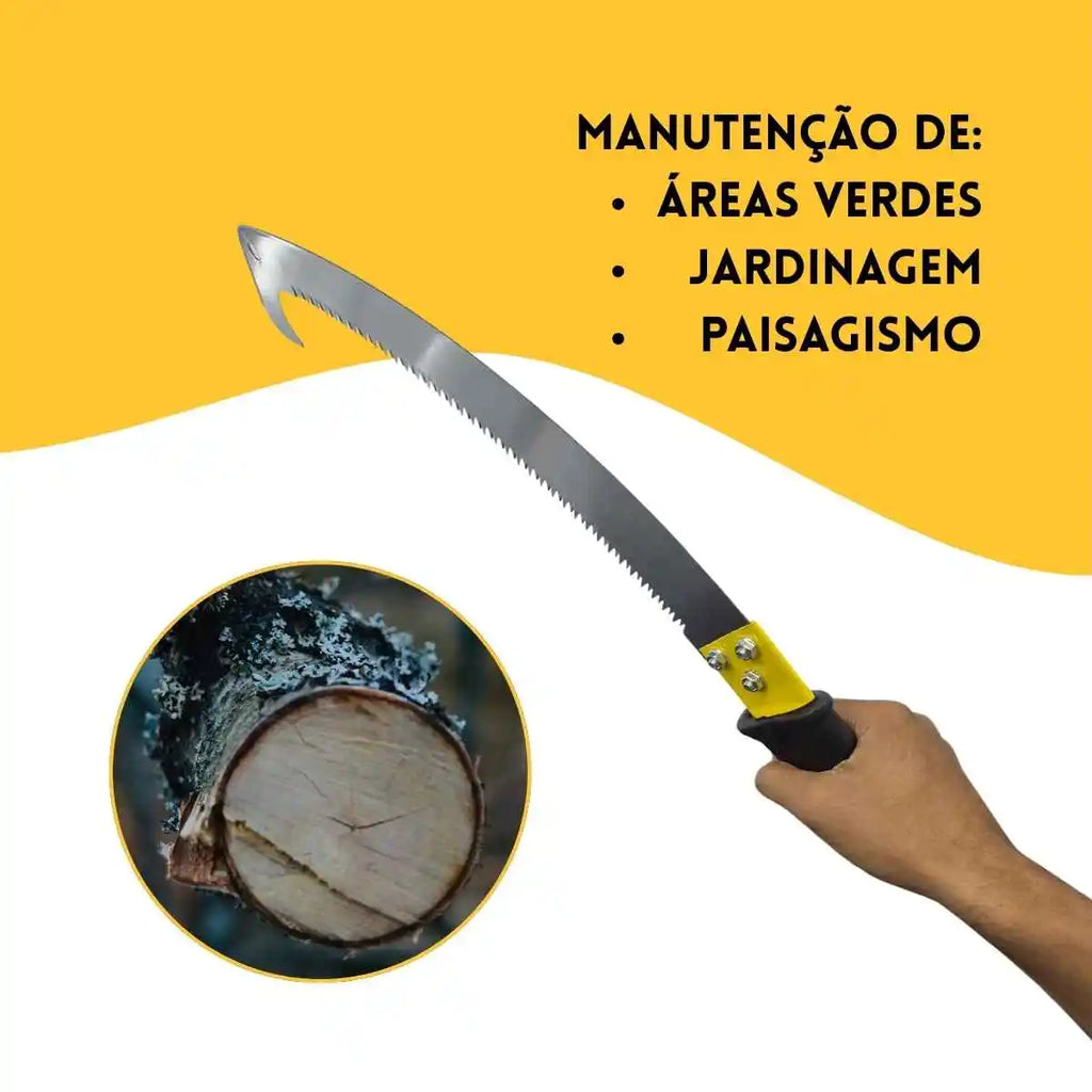 Pruning Saw Branches With Curved Saw 53cm Steel