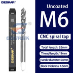 DESKAR Numerical Control Straight Groove Anti-seismic With Screw Tip Tap M3/M4/M5/M6/M8/M10/M12 Anti Shake Drill Bit at The Tips