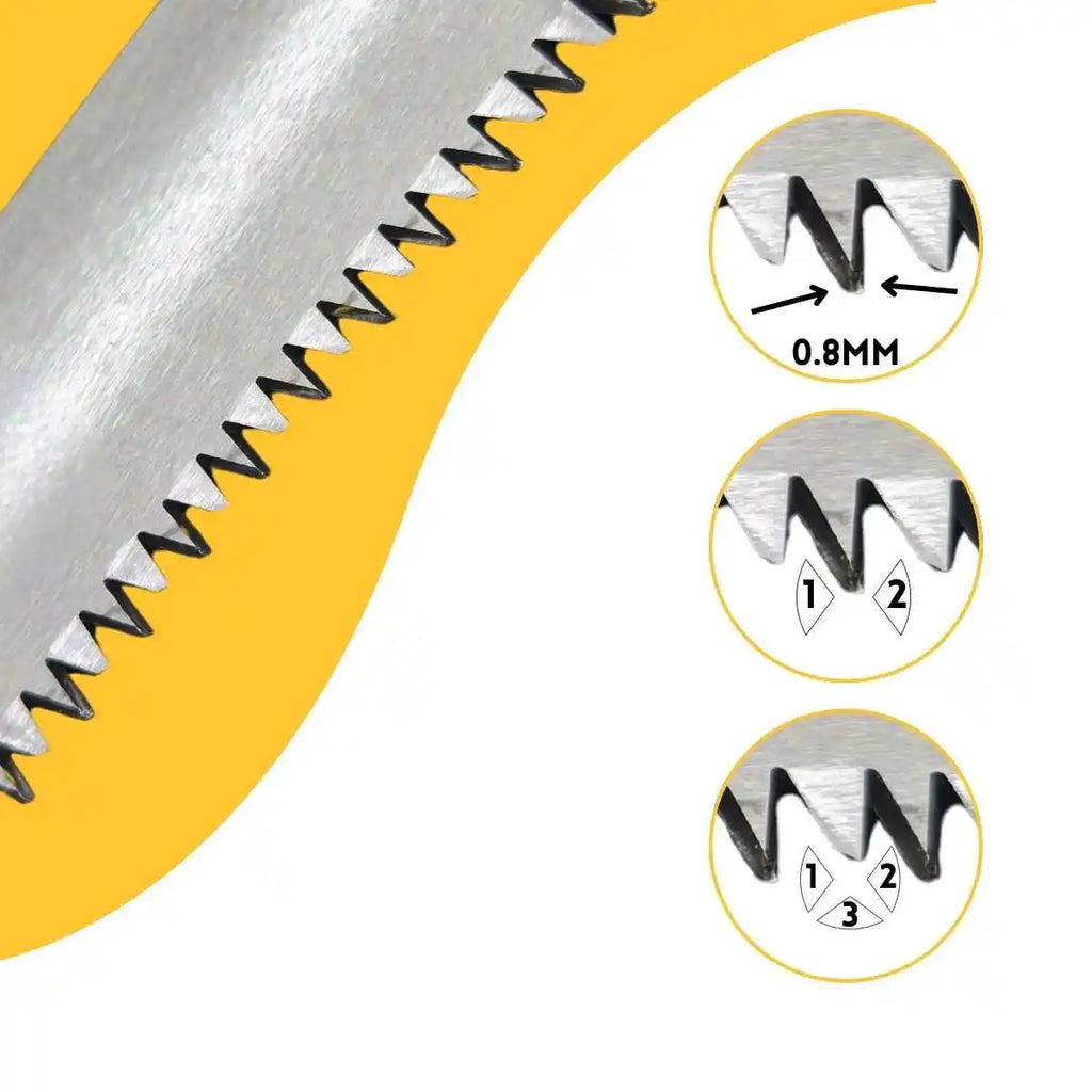 Pruning Saw Branches With Curved Saw 53cm Steel
