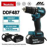 Makita DDF487 18V Brushless Electric Drill Impact Tool for Decoration Teams Professional Power Tools