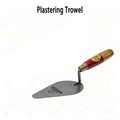 High Manganese Steel Plastering Trowel Pointed Bricklaying Putty Round Wooden Handle Trowel Wall Brick Trowel Tail Ash Spoon