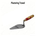 High Manganese Steel Plastering Trowel Pointed Bricklaying Putty Round Wooden Handle Trowel Wall Brick Trowel Tail Ash Spoon