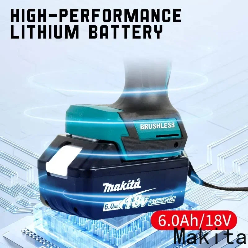 MAKITA 18V lithium electric rechargeable hand drill DDF487 13mm without charger and battery