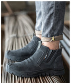 Steel Toe Cap Working Boots Anti-Puncture Work Shoe For ManIndestructible Work Shoes Outdoor Work Shoes Safety Boots for Men
