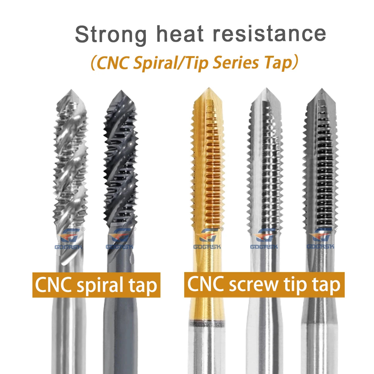 DESKAR Numerical Control Straight Groove Anti-seismic With Screw Tip Tap M3/M4/M5/M6/M8/M10/M12 Anti Shake Drill Bit at The Tips