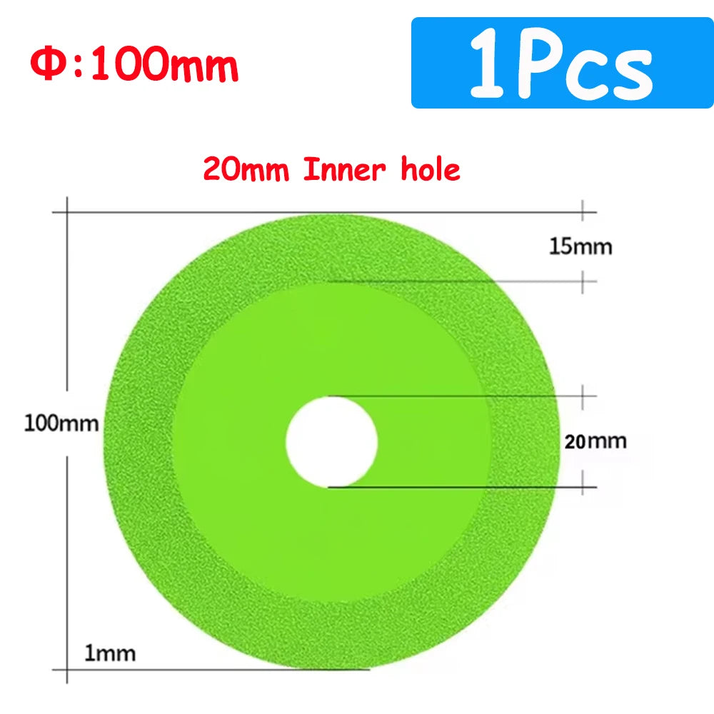 1-25pcs Glass Cutting Disc 100/115/125mm Diamond Wine Bottles Saw Blade Jade Crystal Grinding Chamfering Cutting Blade Glass Cut