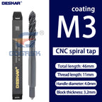DESKAR Numerical Control Straight Groove Anti-seismic With Screw Tip Tap M3/M4/M5/M6/M8/M10/M12 Anti Shake Drill Bit at The Tips