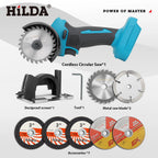 HILDA 12V Miniature Rechargeable Mini Angle Grinder with Battery Cutting Blade Polishing Grinder for Cutting Diamond Cordless