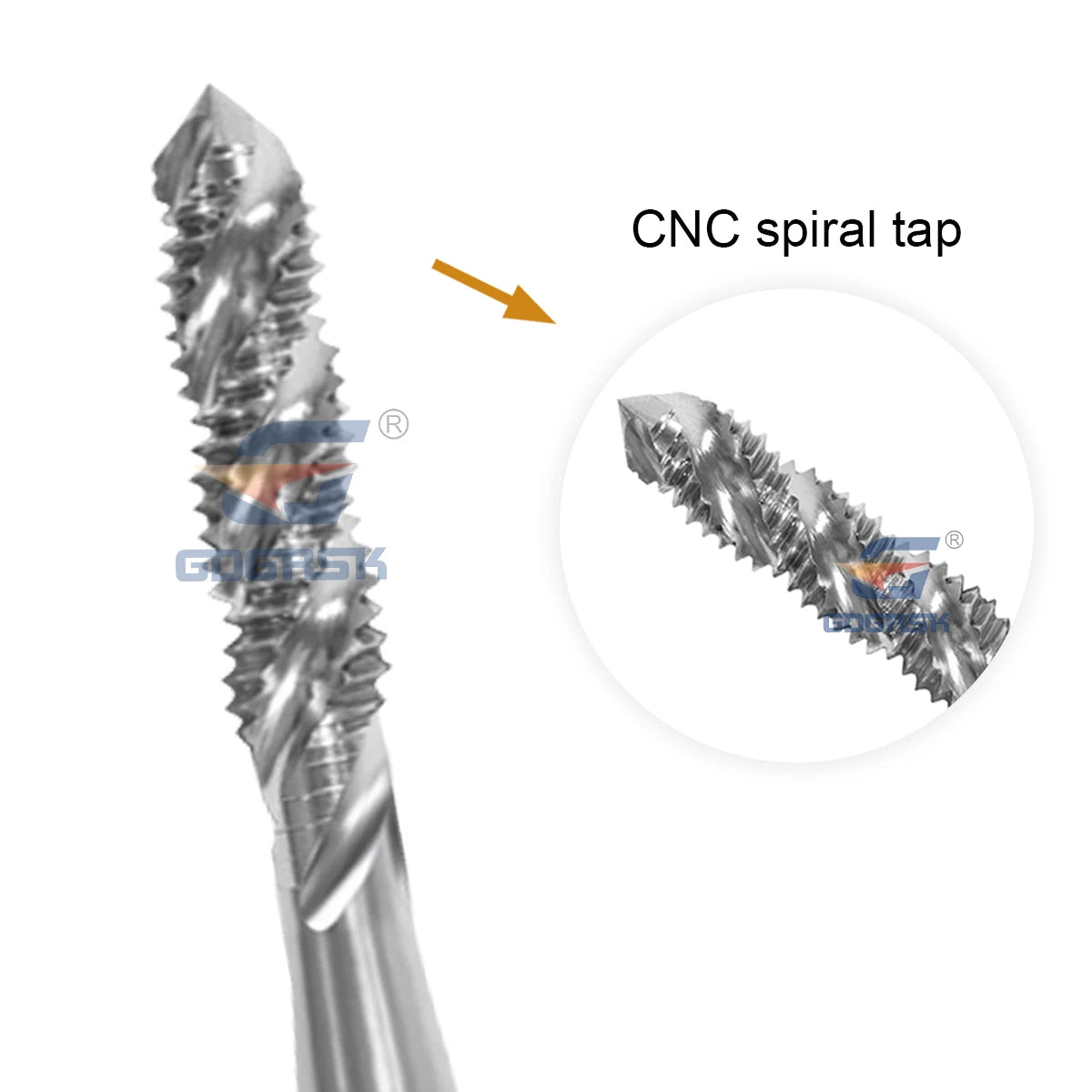 DESKAR Numerical Control Straight Groove Anti-seismic With Screw Tip Tap M3/M4/M5/M6/M8/M10/M12 Anti Shake Drill Bit at The Tips