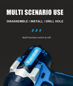 Kamolee 1800 N.m High Torque Cordless Impact Wrench 18V-21V 1/2 Inch Battery Rechargeable Brushless Electric Wrench Tool Set