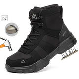 Indestructible Security Protective Boots Men Comfortable Breathable Construction Working Boots Anti-Puncture Work Safety Shoes