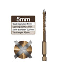 Masonry Concrete Drill Bits For Glass Ceramic Tile Brick Plastic Wood Mason Hard Alloy Wall Hole Opener Hex Shank 3mm To 12mm